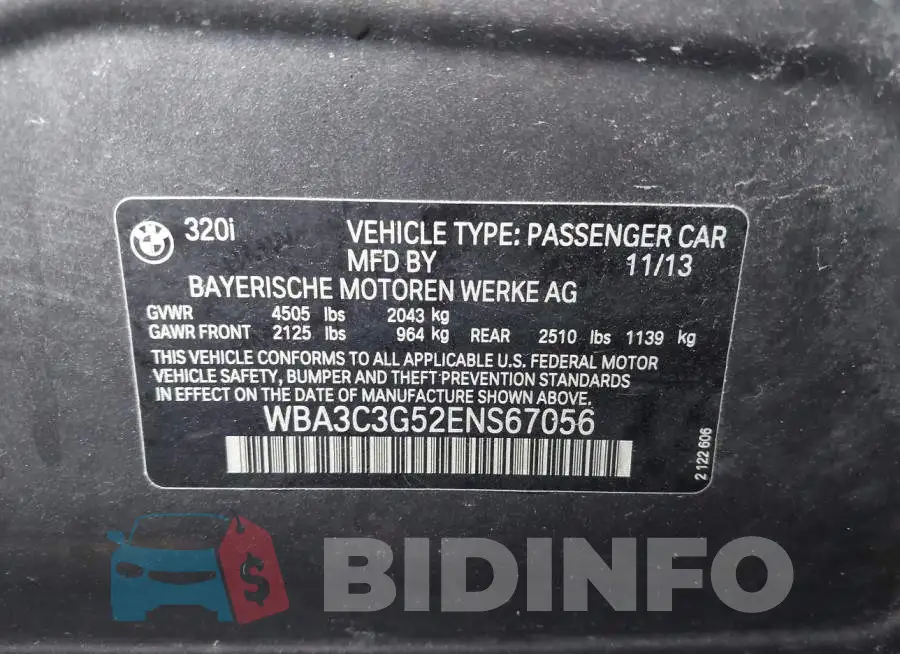 WBA3C3G52ENS67056 Photo# 9