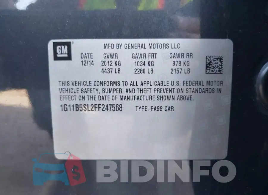 1G11B5SL2FF247568 Photo# 9