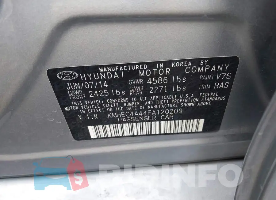 KMHEC4A44FA120209 Photo# 9
