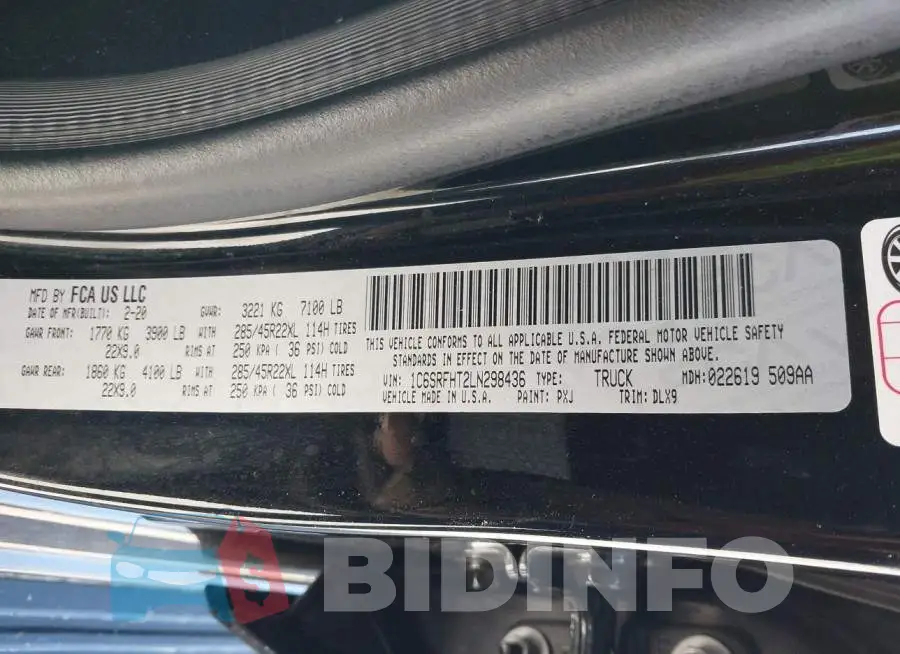 1C6SRFHT2LN298436 Photo# 9