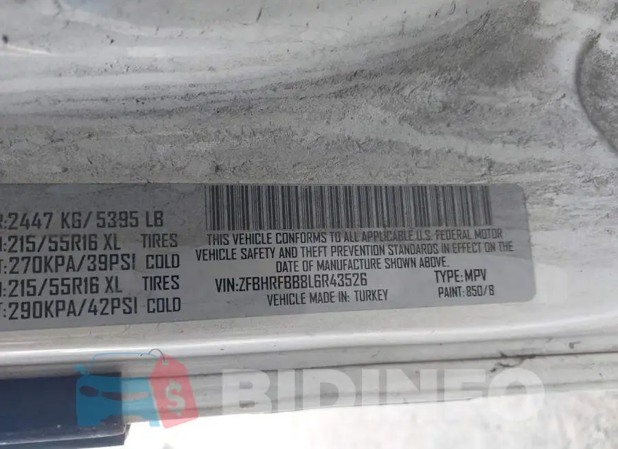 ZFBHRFBB8L6R43526 Photo# 9