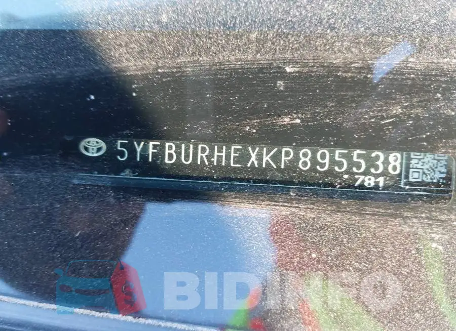 5YFBURHEXKP895538 Photo# 9
