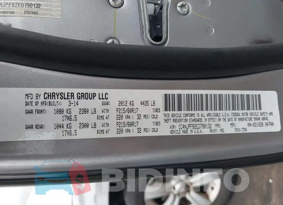 1C4NJPFB2ED790132 Photo# 9