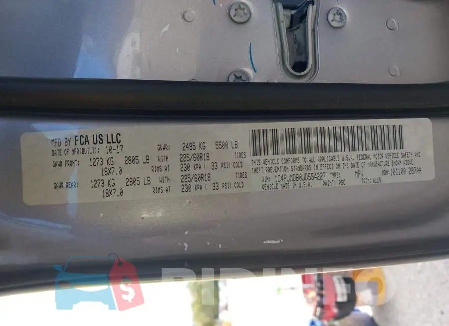 1C4PJMDB0JD554227 Photo# 9