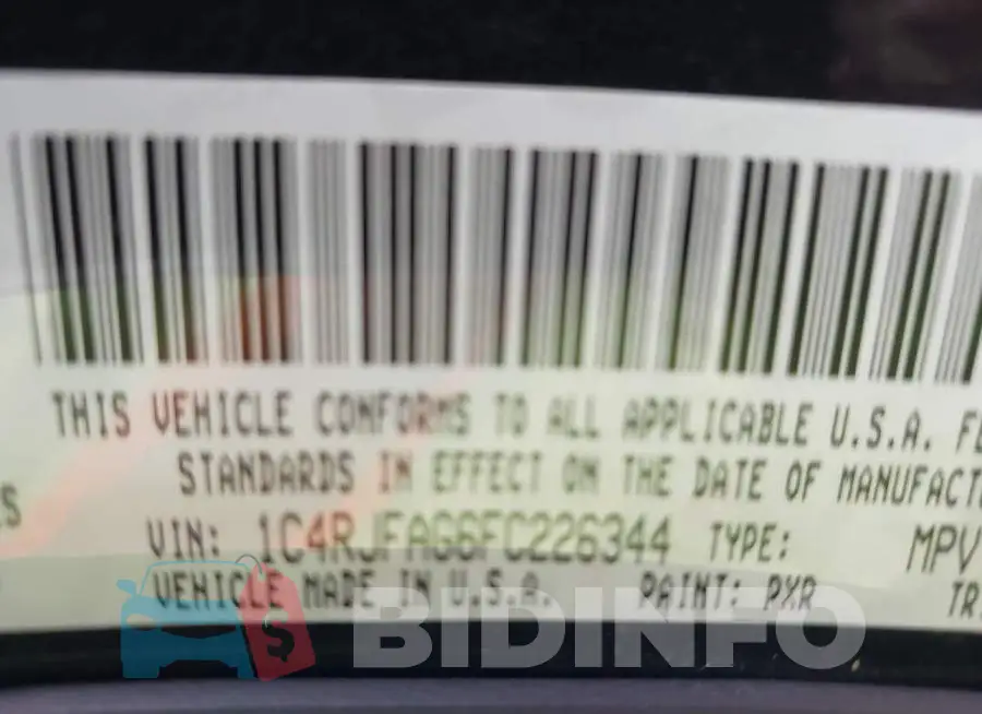 1C4RJFAG6FC226344 Photo# 9