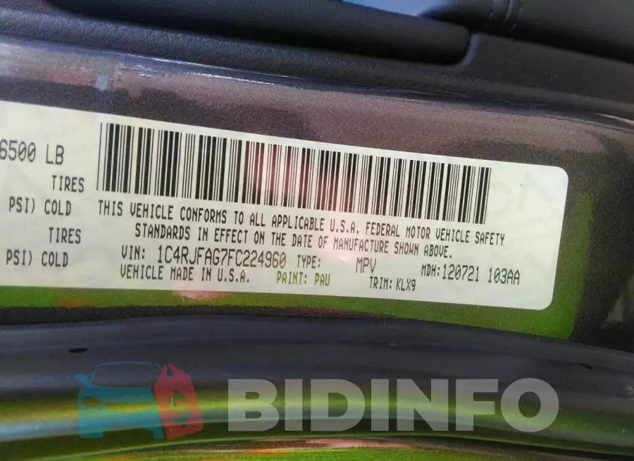1C4RJFAG7FC224960 Photo# 9