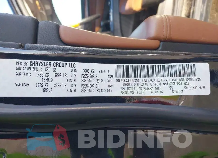 1C4RJFCT1DC651882 Photo# 9