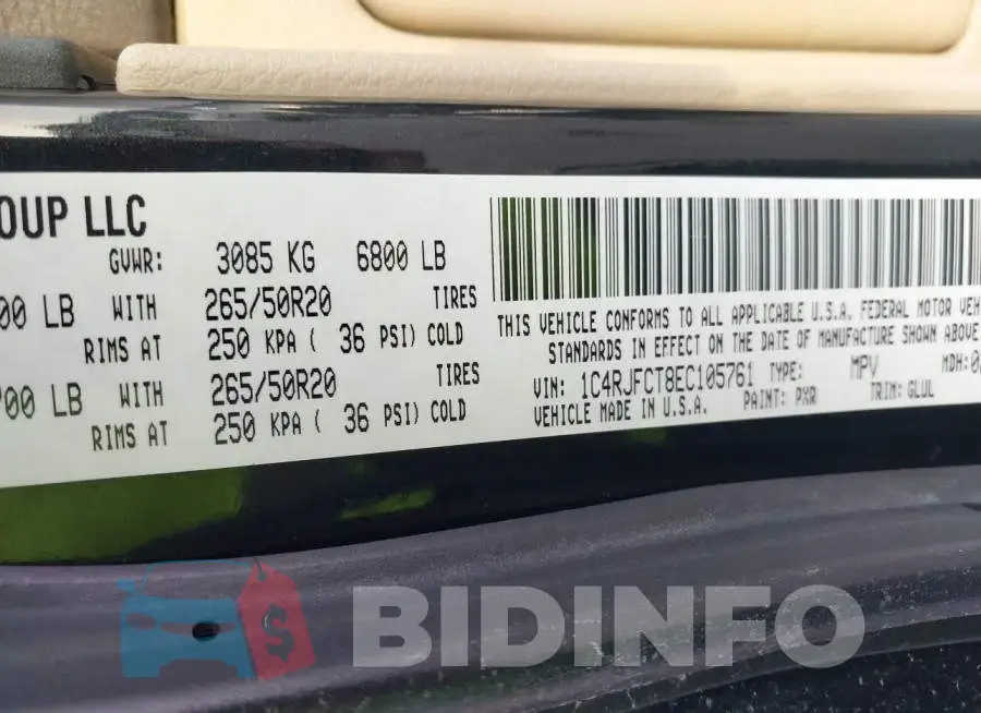 1C4RJFCT8EC105761 Photo# 9