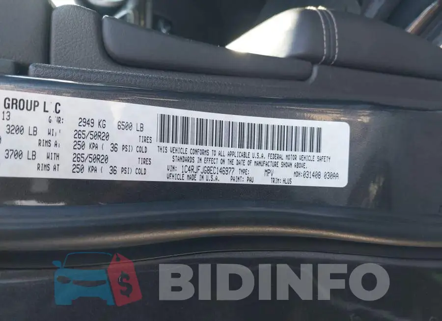 1C4RJFJG8EC146977 Photo# 9