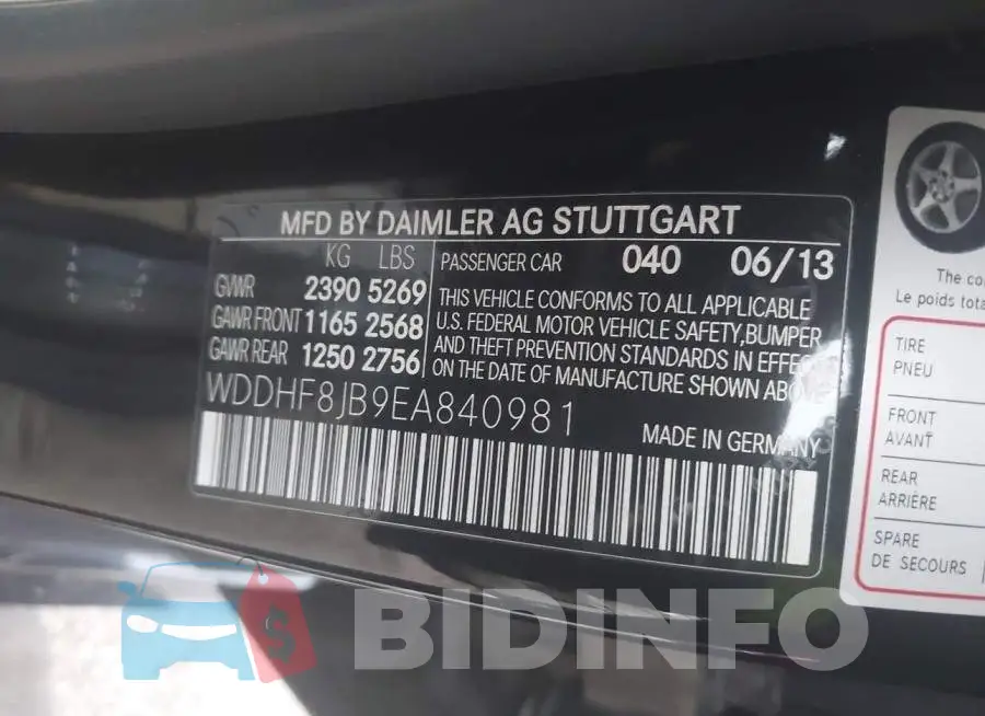 WDDHF8JB9EA840981 Photo# 9
