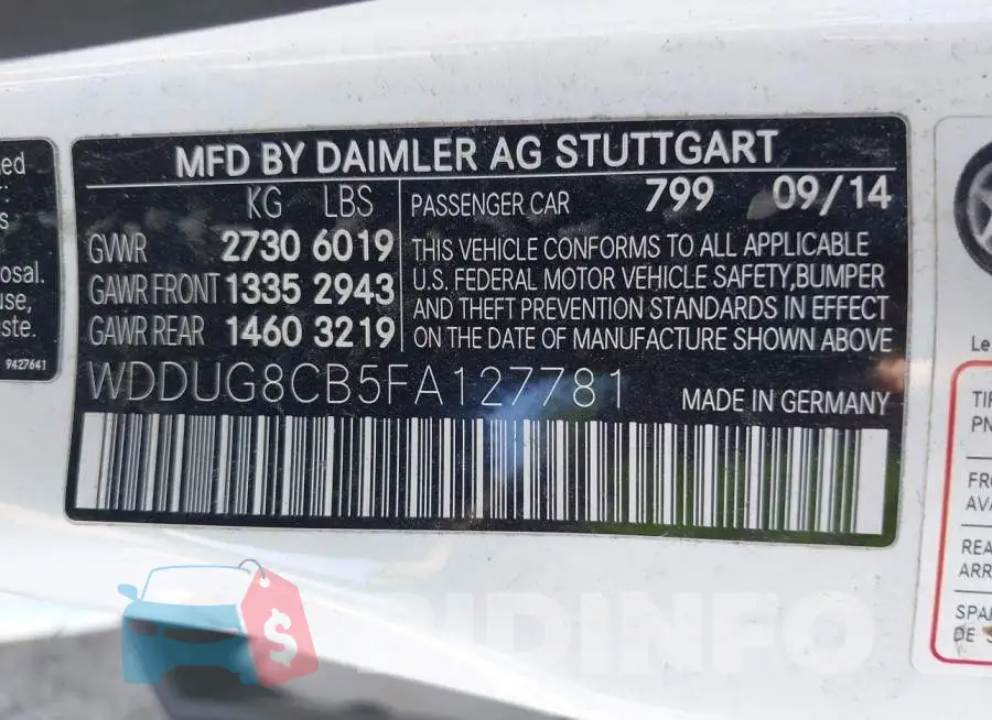 WDDUG8CB5FA127781 Photo# 9