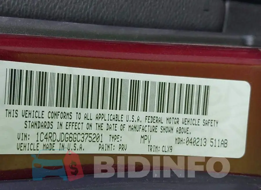 1C4RDJDG6GC375201 Photo# 9