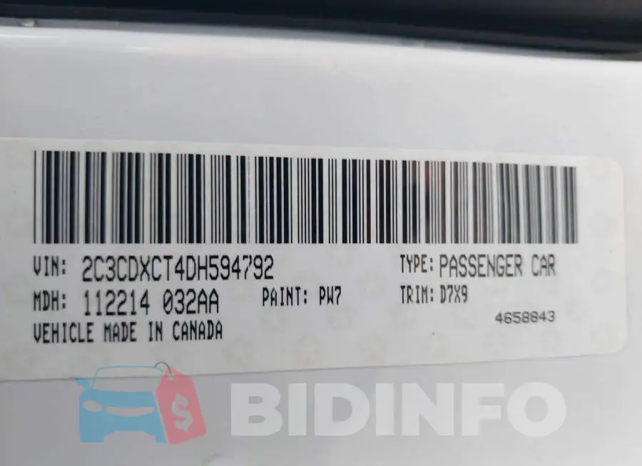 2C3CDXCT4DH594792 Photo# 9
