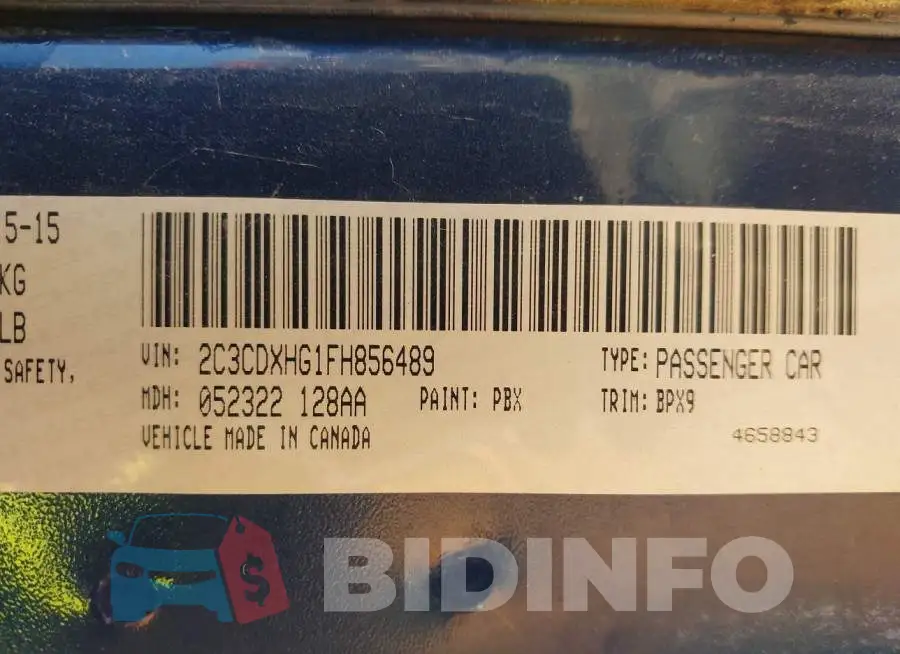 2C3CDXHG1FH856489 Photo# 9