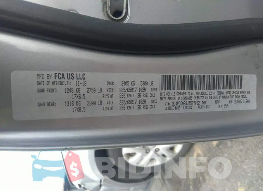 3C4PDCAB8JT527082 Photo# 9