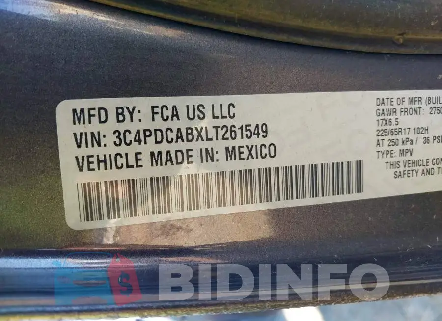 3C4PDCABXLT261549 Photo# 9