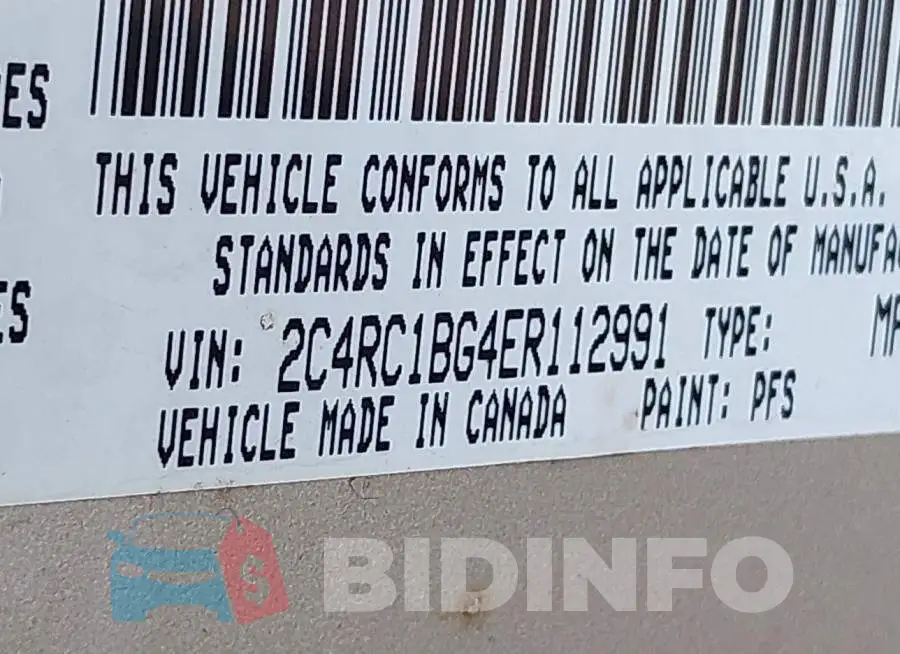 2C4RC1BG4ER112991 Photo# 9