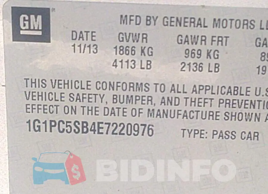 1G1PC5SB4E7220976 Photo# 9