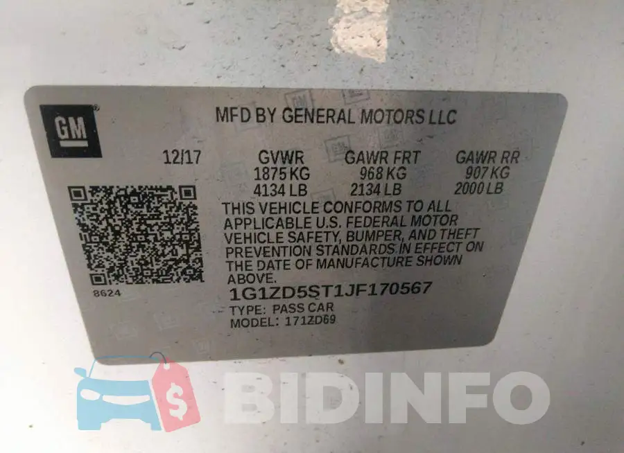 1G1ZD5ST1JF170567 Photo# 9