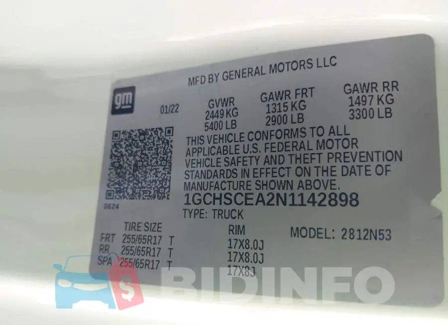 1GCHSCEA2N1142898 Photo# 9