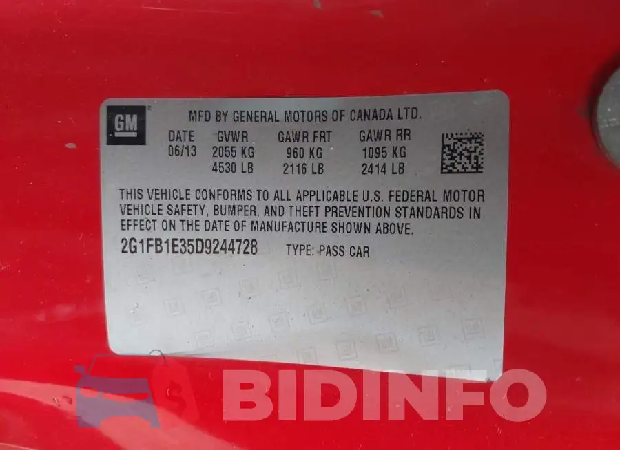 2G1FB1E35D9244728 Photo# 9