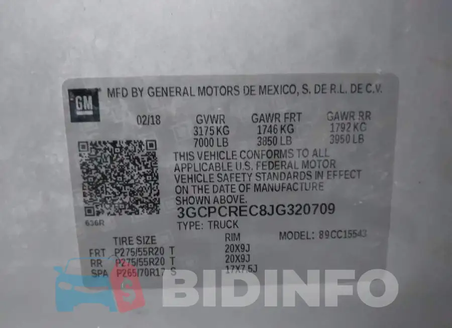 3GCPCREC8JG320709 Photo# 9