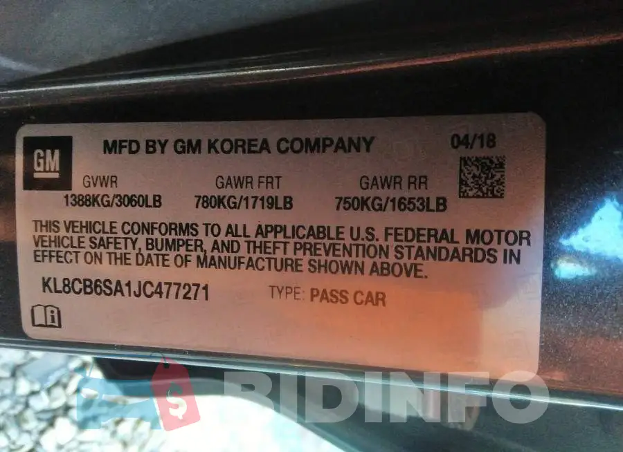KL8CB6SA1JC477271 Photo# 9