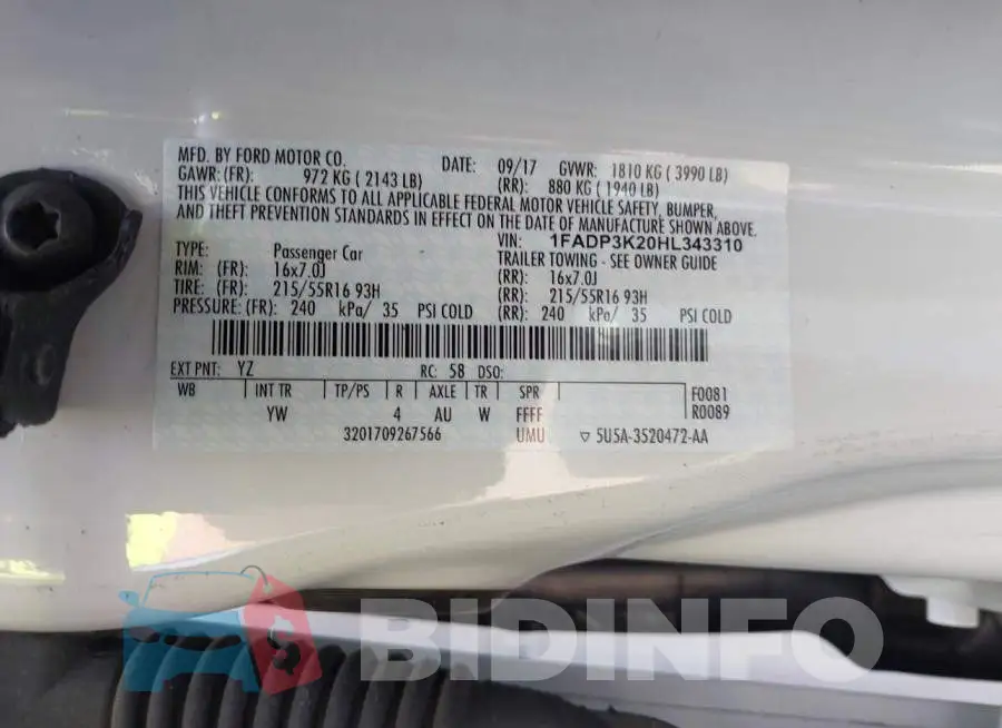 1FADP3K20HL343310 Photo# 9
