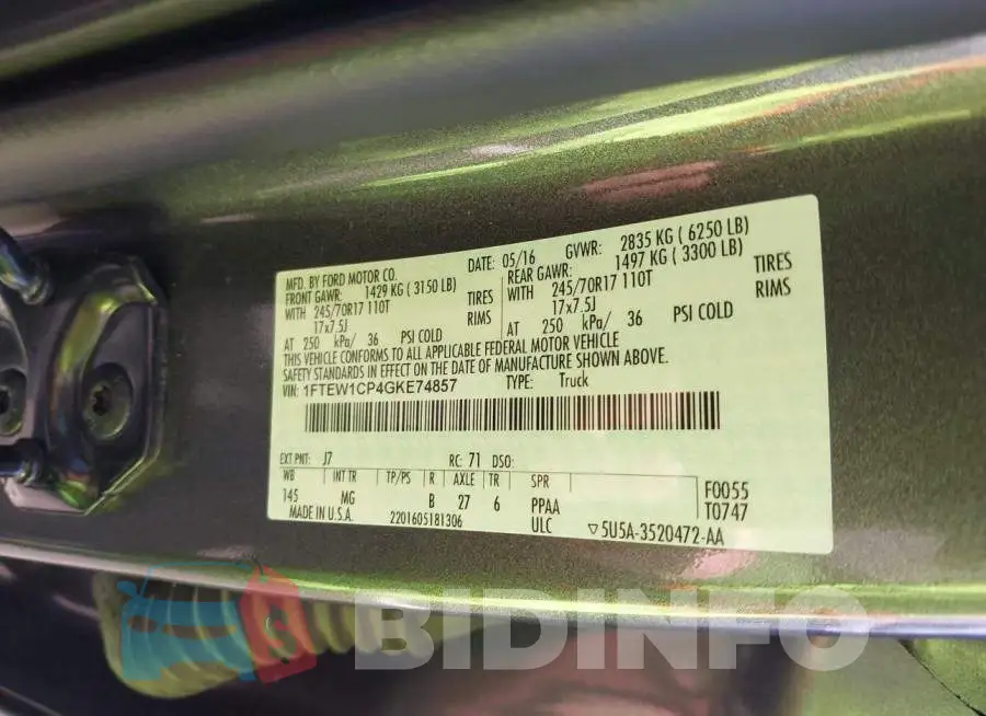 1FTEW1CP4GKE74857 Photo# 9