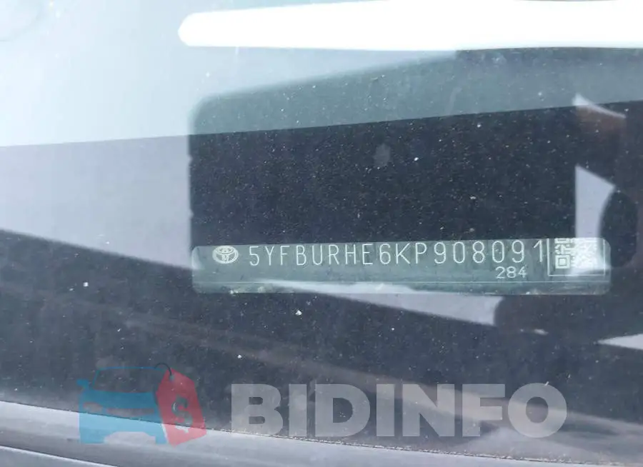 5YFBURHE6KP908091 Photo# 9