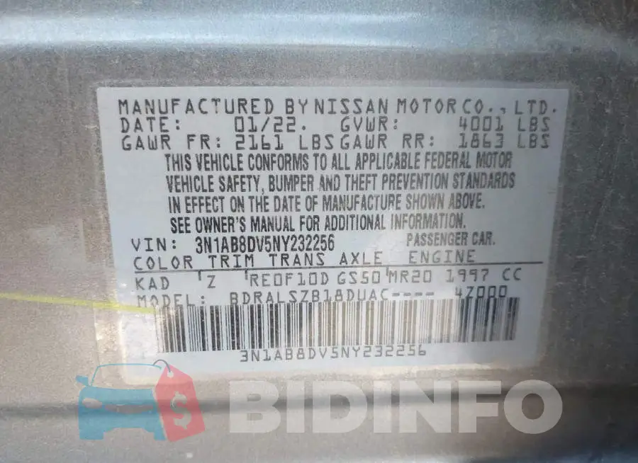 3N1AB8DV5NY232256 Photo# 9