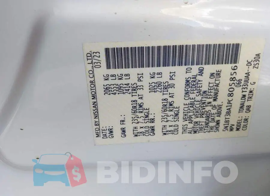 5N1BT3BA1PC805856 Photo# 9