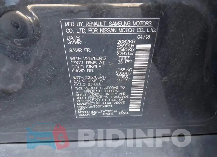 KNMAT2MT5JP581256 Photo# 9