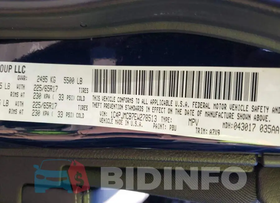 1C4PJMCB7EW278513 Photo# 9
