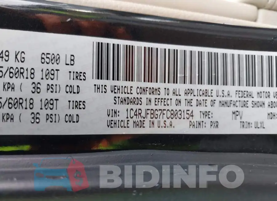 1C4RJFBG7FC803154 Photo# 9