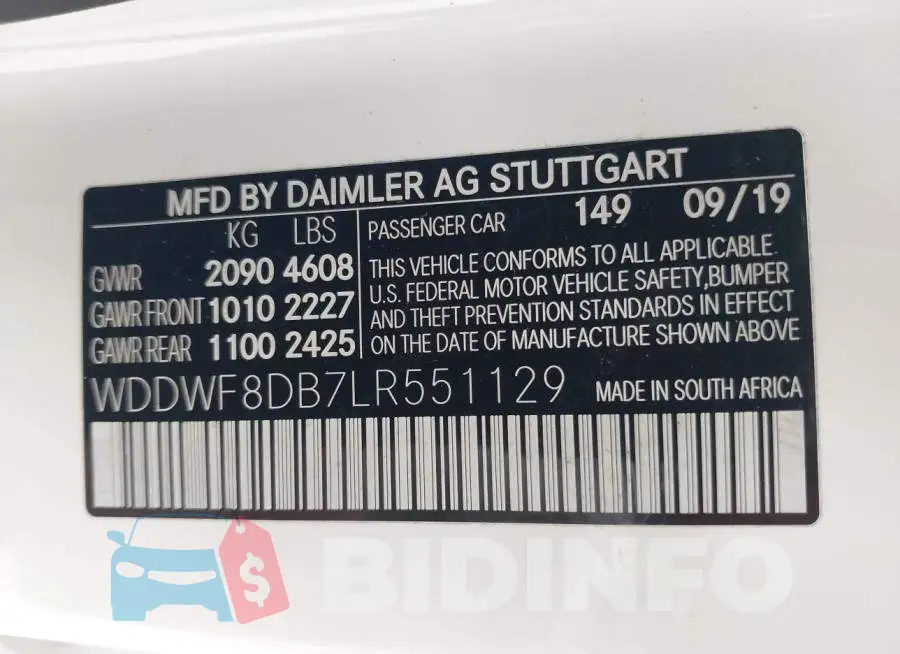 WDDWF8DB7LR551129 Photo# 9