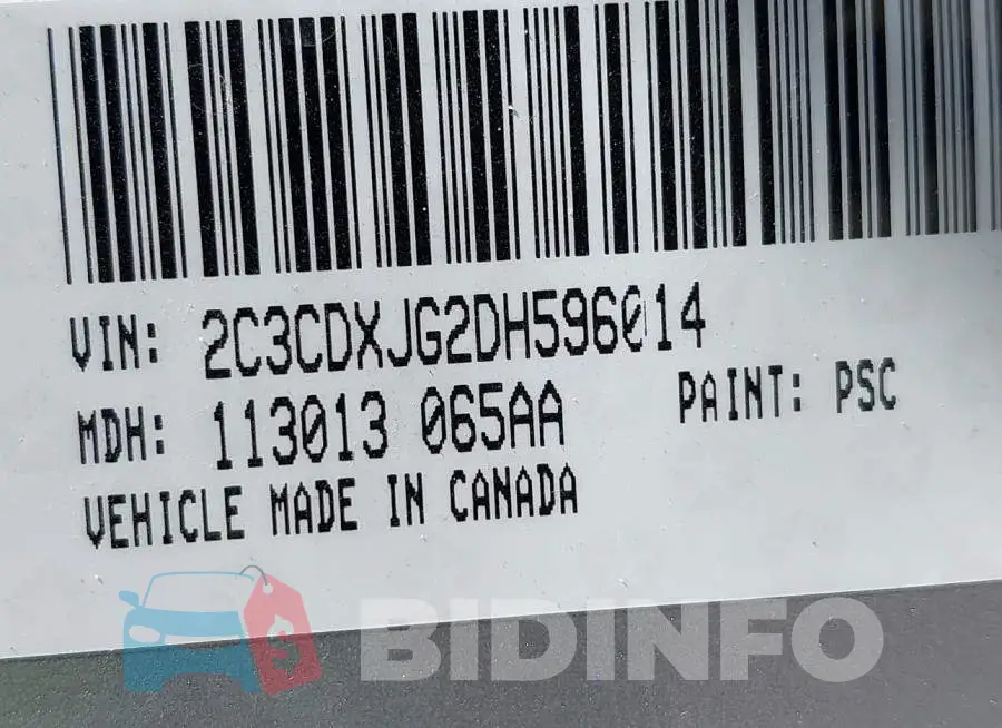 2C3CDXJG2DH596014 Photo# 9