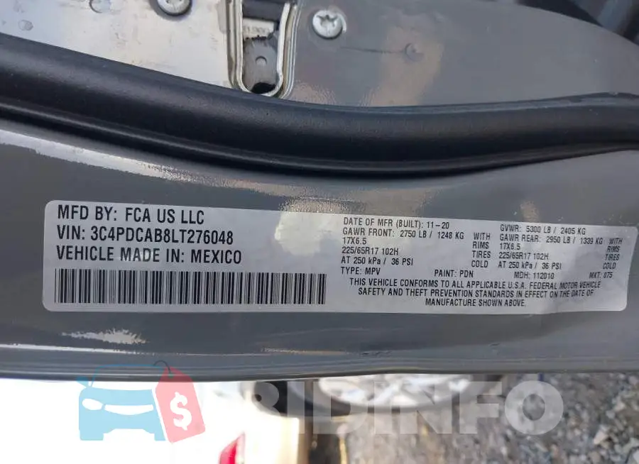 3C4PDCAB8LT276048 Photo# 9