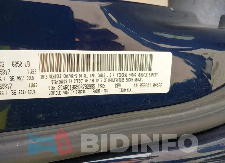 2C4RC1BG5DR792995 Photo# 9
