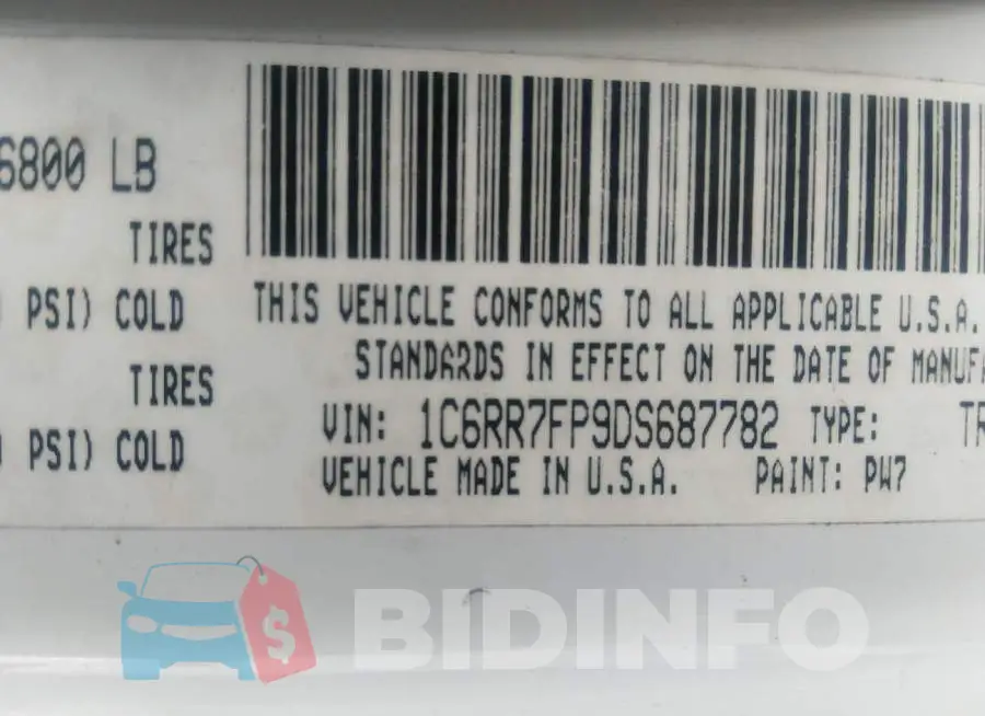 1C6RR7FP9DS687782 Photo# 9