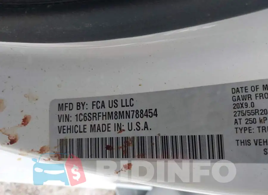 1C6SRFHM8MN788454 Photo# 9