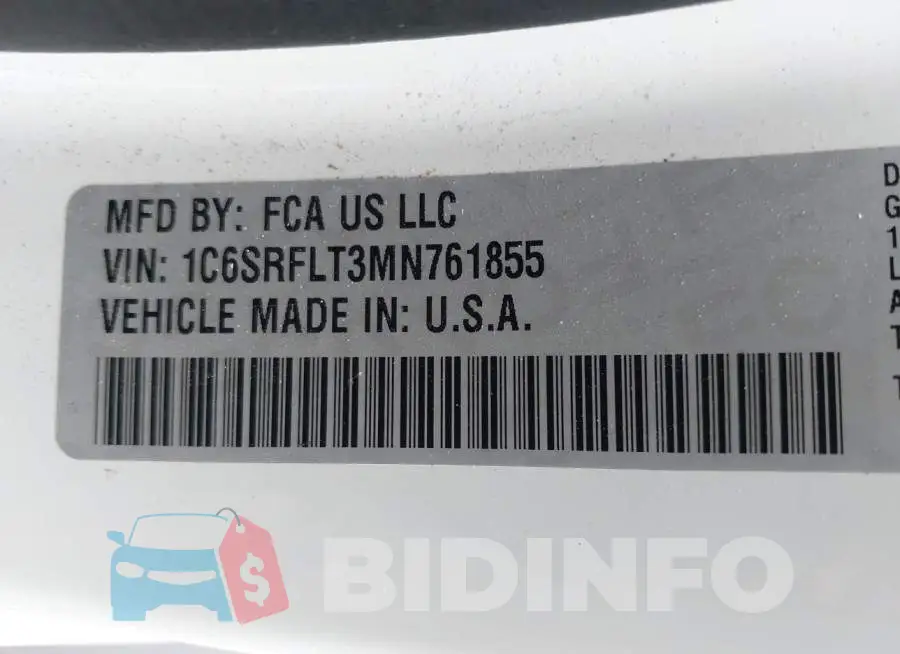 1C6SRFLT3MN761855 Photo# 9