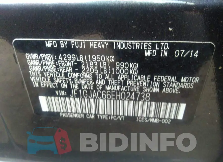 JF1GJAC66EH024738 Photo# 9