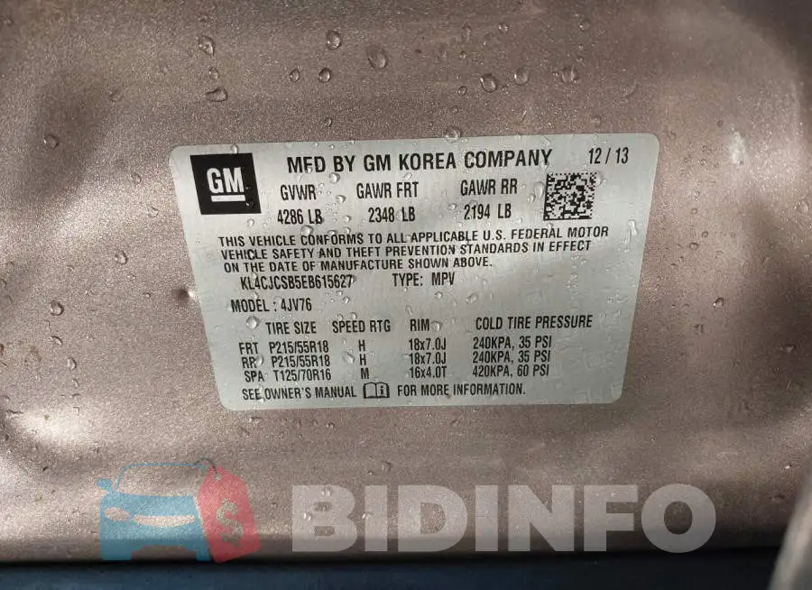 KL4CJCSB5EB615627 Photo# 9