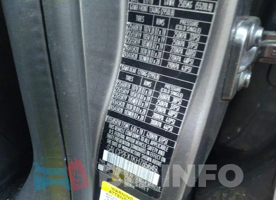 SALCP2FX1KH785649 Photo# 9