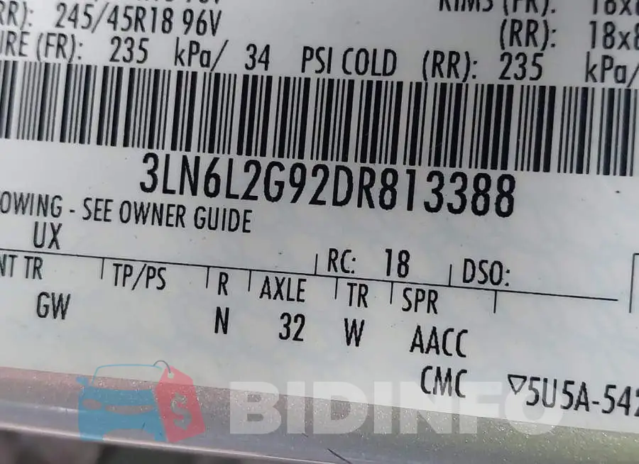 3LN6L2G92DR813388 Photo# 9