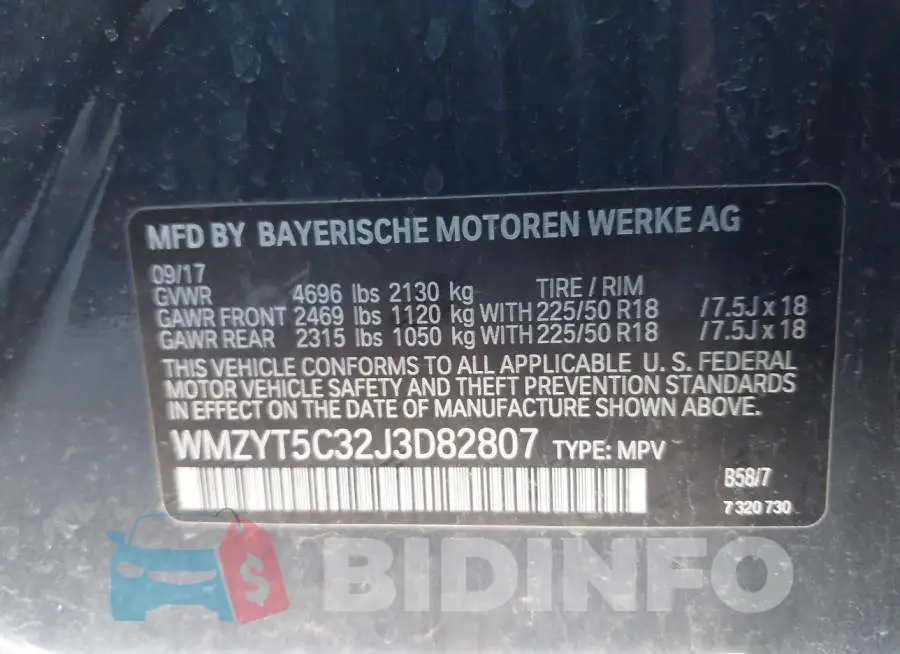 WMZYT5C32J3D82807 Photo# 9