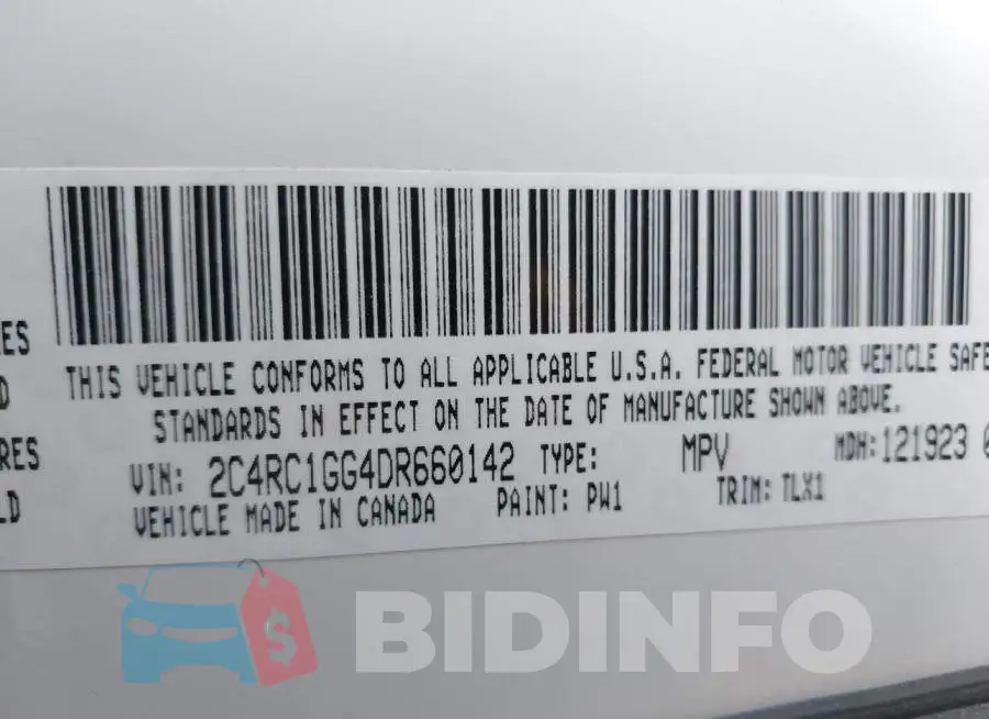 2C4RC1GG4DR660142 Photo# 9