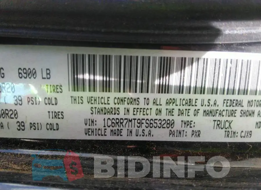 1C6RR7MT9FS653280 Photo# 9