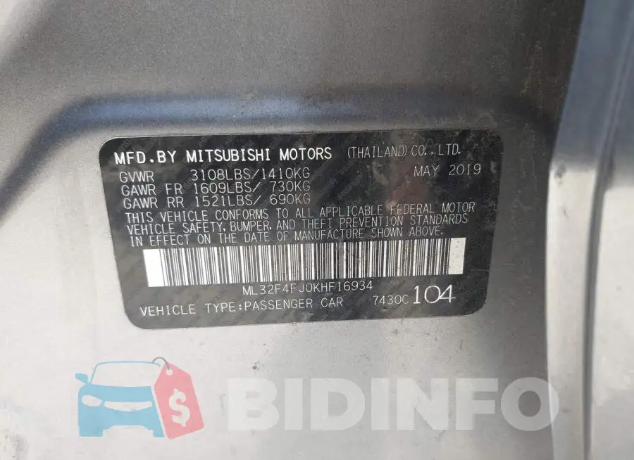 ML32F4FJ0KHF16934 Photo# 9